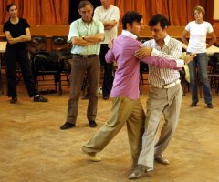 Photo de stage avec Martin Maldonado et Maurizio Ghella avril 2011.