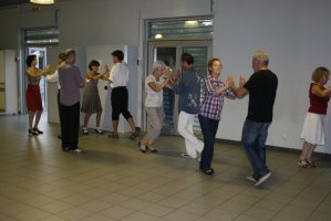 Photo de cours débutants avec Florian, sept 11.